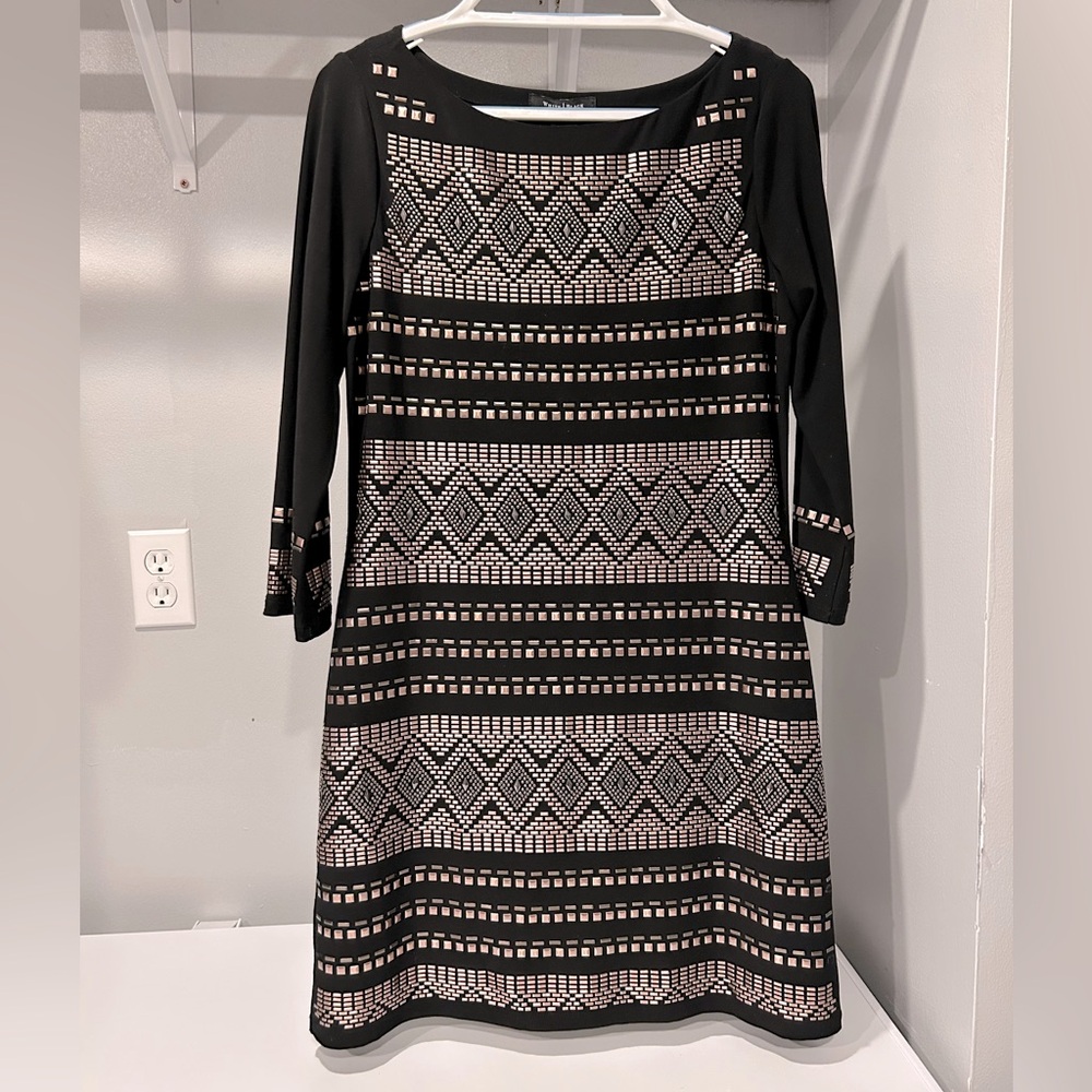White House Black Market Embellished Shift Dress